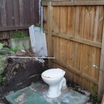 6) Outside toilet - After